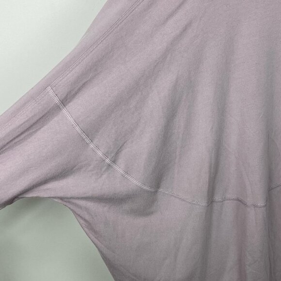 Lululemon Back In Action Oversized Wrap Blush Pink Knit Modal Terry Sweater 2 - Picture 10 of 11